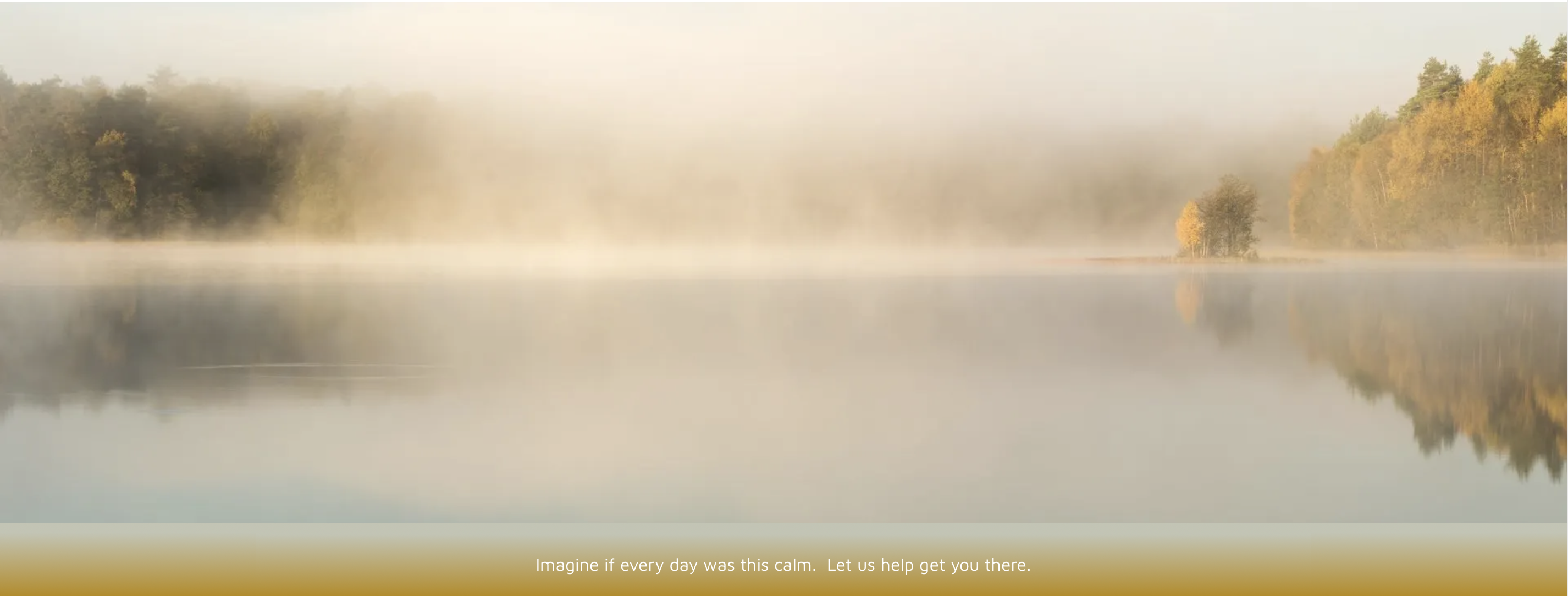 Lakeside view representing calm and clarity